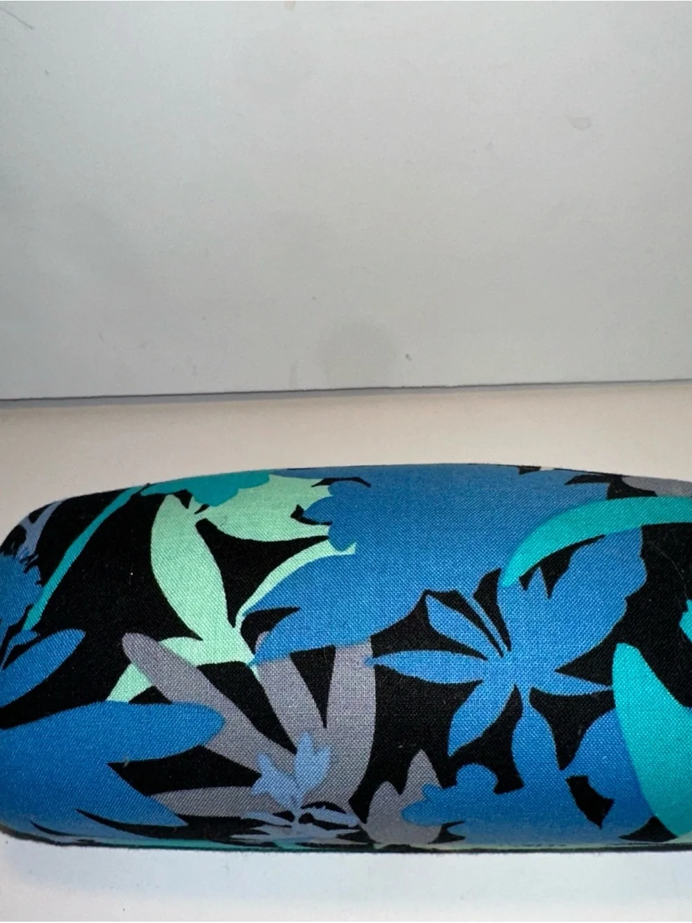 Vera Bradley Blue Teal Floral Hard Shell Glasses Case